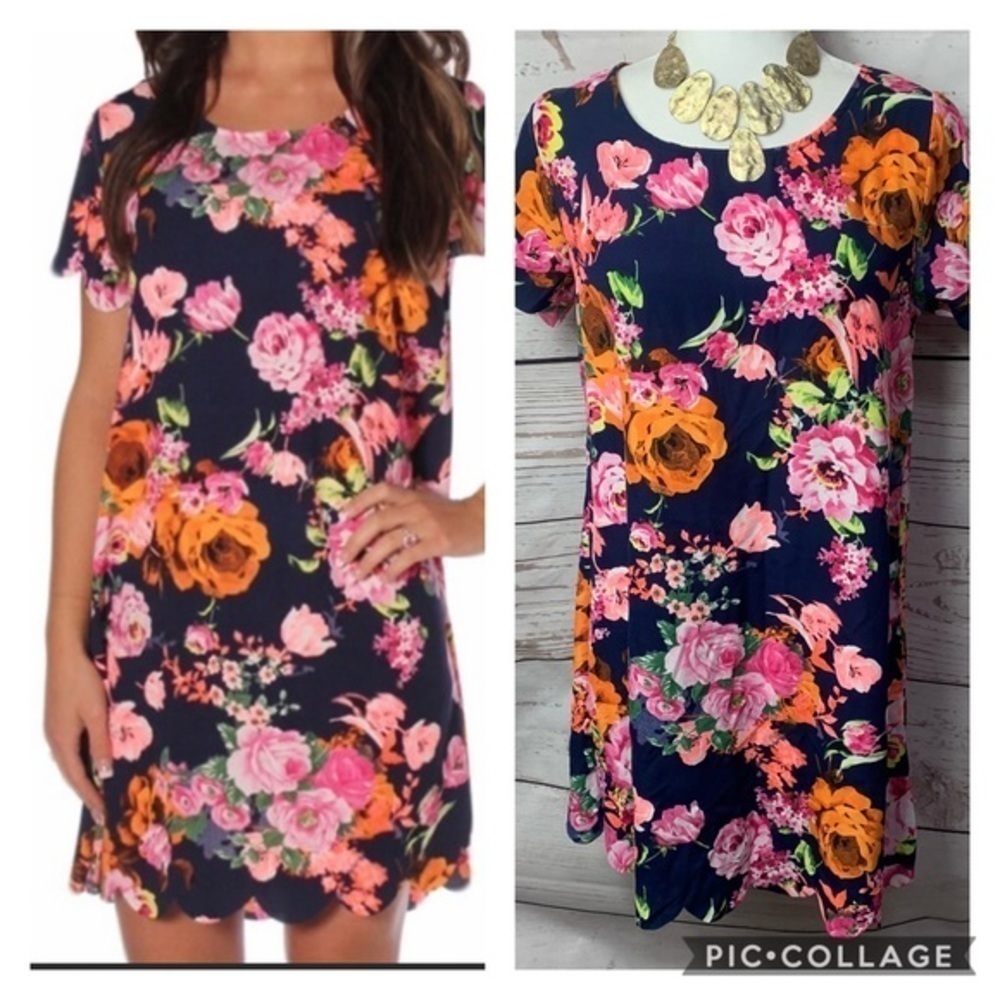 NWOT 12 PM By Mon Ami Floral Shift Dress